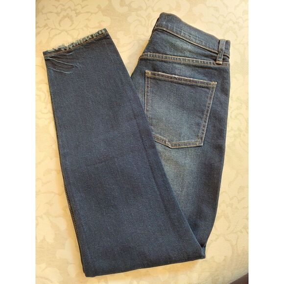 NEW! Pistola Super High Rise Button Fly Straight Leg Blue Jeans Size 27 - Picture 1 of 13
